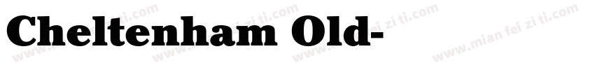 Cheltenham Old字体转换